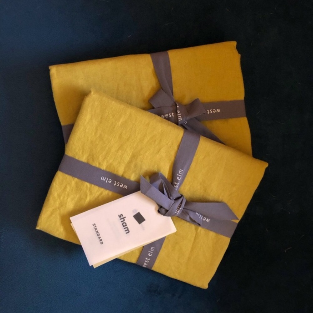 NWT West Elm Belgian Linen Pillow Shams